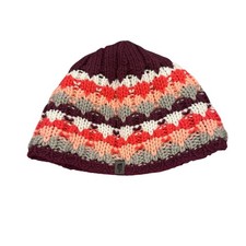 SALE 3/ 25 THE NORTH FACE MULTICOLORED WHITE PINK REVERSIBLE KNIT FLEECE HAT
