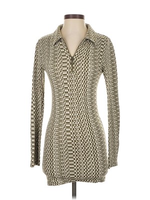 Iets frans Women Green Casual Dress S