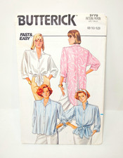 Butterick Vintage 1980s Uncut Misses Shirt Pattern 3770 Fast  Easy 8-12