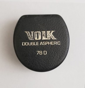 Volk 78D Double Aspheric Lens, yellow, excellent condition