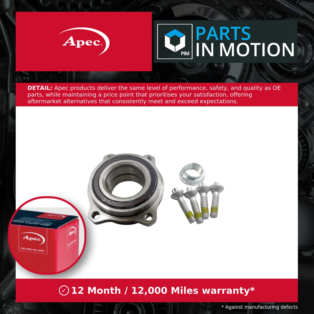 Hajus Rear Wheel Bearing Kit For Mercedes C-Class E-Class W201 W202 W203 – OEM Spec - View #3