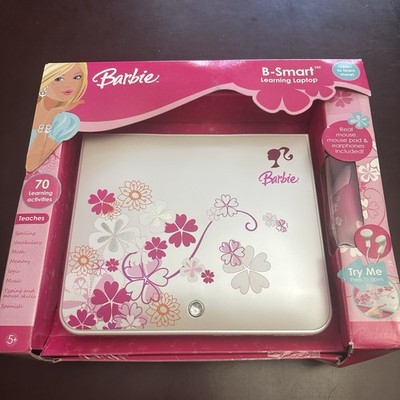 Oregon Scientific Barbie B-Smart Learning Laptop Real Mouse & Pad 80 Activities