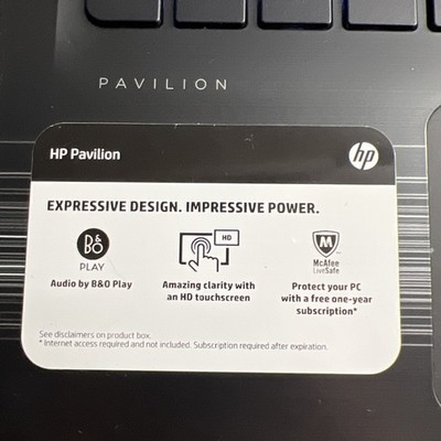 HP Pavilion Touch 3165NGW Intel Core i5-6200U @2.30GHz, 12GB Ram