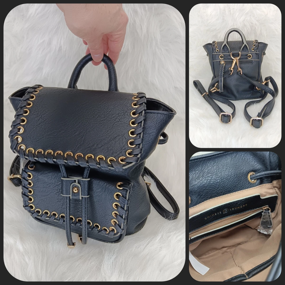 chinese laundry convertible mini backpack The Nomatic 14L / Navy by Nomatic The spacious interior is perfect for carrying all your essentials LoveShackFancy Recycled Essential Laundry Backpack,