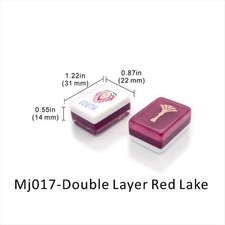 American Mahjong Tiles Set &mdash; 160 Smooth Acrylic Tiles, Red Lake
