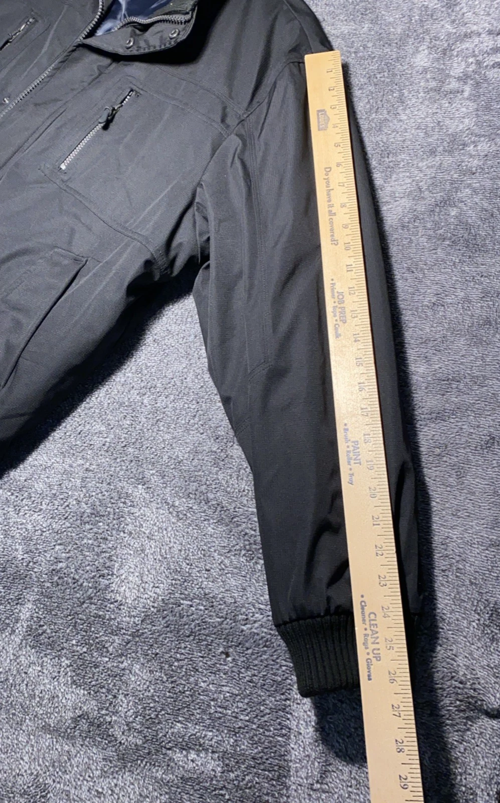 Calvin Klein Men's Black Classic Ripstop Bomber Coat Jacket Size XL image 9