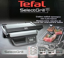 Tefal Kontaktgrill SelectGrill 2000W silber/schwarz Tischgrill GC740B30 