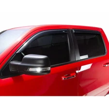 AVS Outside Mount Dark Smoke Ventvisor Window Deflectors for Ram 1500 Crew Cab