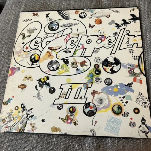 LED ZEPPELIN III VINYL LP  Working Wheel Cover In Ex Condition First US Press