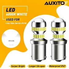 AUXITO Super Bright LED 1156 P21W 7506 Reverse Backup Light White Bulbs 6000K US