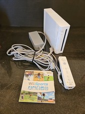 Nintendo Wii White Console Gamecube Compatible Tested RVL-001