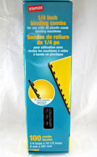 1/4-inch Staples plastic binding combs 100 count