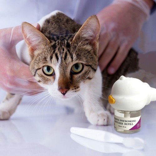Cat Calming Diffuser Long-lasting Use Keep Cat Well-behaved Active Efficiency - Picture 10 of 12