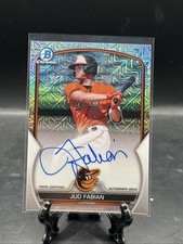 2023 Bowman Chrome Jud Fabian Prospect On Card Auto Autograph Mojo Refractor