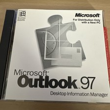 Microsoft Outlook 97 Desktop information Manager CD and Key