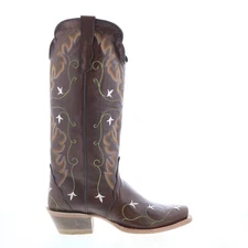 Outlaw Ladies 14" Chocolate Liga 70110 Womens Brown Leather Western Boots
