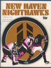 2/4/77 Rochester Americans vs New Haven Nighthawks Game Program • Scored 