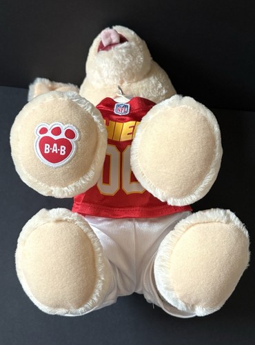 Kansas City Chiefs Plushie Stuffed Animal Puppy Dog In NFL Uniform Build A Bear - Picture 9 of 12