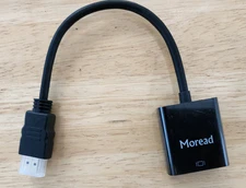 HDMI TO VGA MONITOR CABLE COMPUTER TV CORD 15-PIN 1080P PC