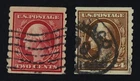 CKStamps: US Stamps Collection Scott#393 395 2c 4c Washington Used