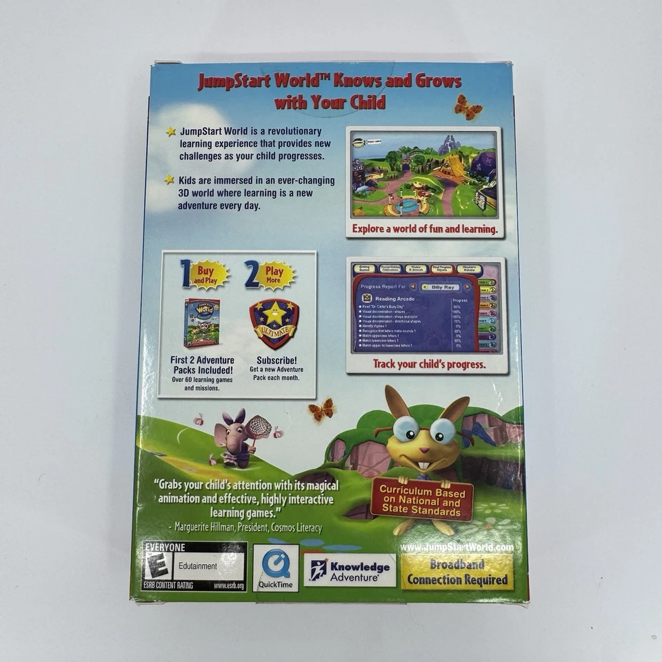 JumpStart World: Kindergarten -- (PC, 2008) SEALED COMPUTER GAME FOR KIDS - Image 2 of 4
