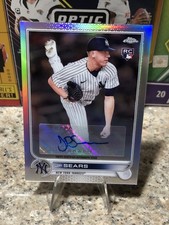 2022 Topps Chrome Update JP SEARS Refractor Auto RC Yankees San Diego Padres