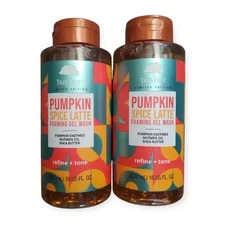(2) Tree Hut Pumpkin Spice Latte Foaming Gel Wash Sealed 18 fl oz EACH