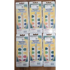 Lot of 6 Crayola Washable Watercolor Set 16 Colors Each Rainbow Color Set s30