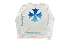 Chrome Hearts Harajuku Exclusive White/ Blue Longsleeve T-Shirt (PreOwned)