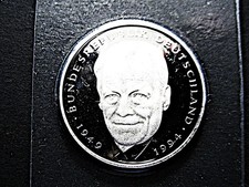 BRD  2 DM  2001 A   "Willy Brandt"  Proof  unc.  OVP in Folie
