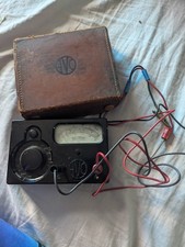 Vintage AVO Model 200H Multitester, Leather Case, Original Leads, Instructions