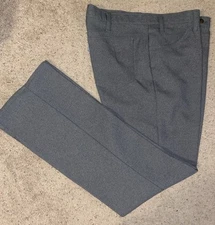 Vtg Levis Polyester Pants Mens 36 x 32 Gray Boot Cut