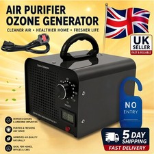 60000mg/h Ozone Generator Machine Industrial Air Purifier Ozonator Black UK Plug