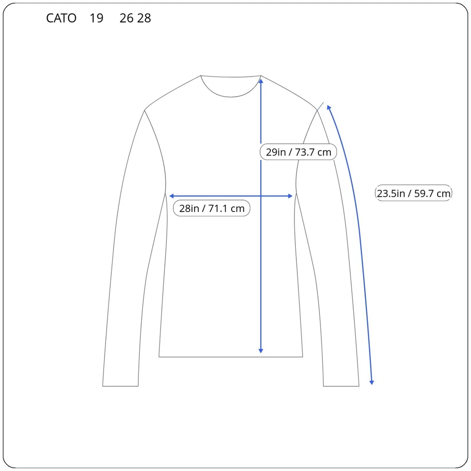 Женский топ Cato 26 28 плюс с длинным рукавом синий красный геометрический легкий вискоза - Изображение 2 из 4