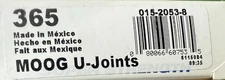 Universal Joint Moog 365 New in Box