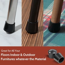 Chair Leg Caps,  Thickened Rubber Chair Leg Floor Protectors, 1 Inch Non-Slip...
