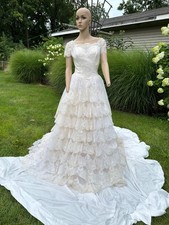 Vintage Edythe Vincent by Alfred Angelo blush Wedding Dress/Gown