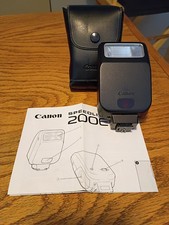 Canon Speedlite 200E Flash for Canon Cameras, Case for Parts or Repair