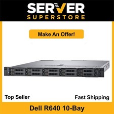 Dell PowerEdge R640 Server 2x Gold 5122 -3.6GHz  H730P  64GB  4xNEW 250GB SSD