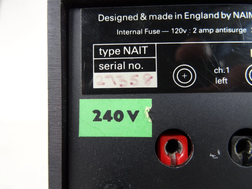 Amplificador estéreo integrado Naim Audio NAIT 1 - original - funcionando - 1986 Foto 4 de 4