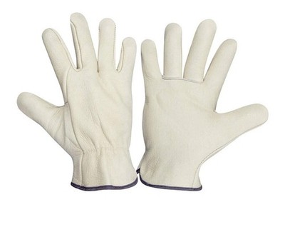 12 Pair Pack-CORDOVA-8210C-Cowhide Grain Leather Drivers, Work Gloves-S/M/L/XL