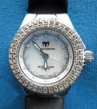 TechnoMarine TechnoLady, Diamond Bezel, Mother of Pearl Face. New pics! Look!