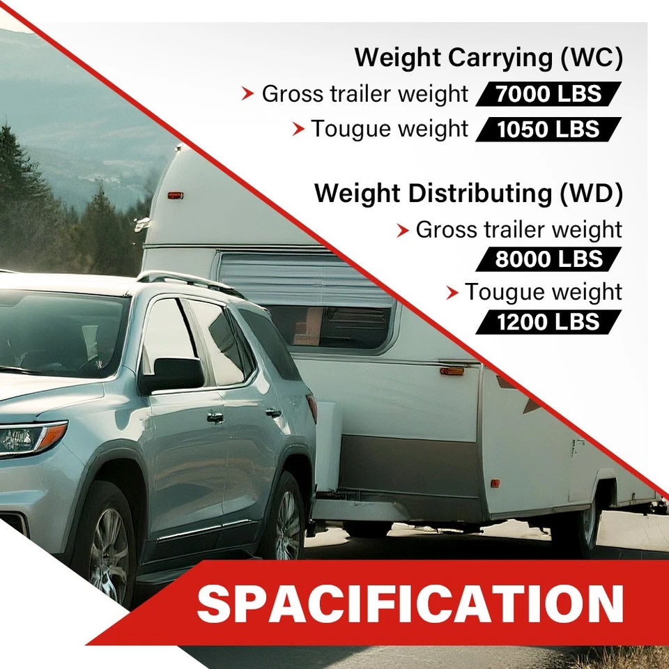 Enganche de remolque de remolque de 2 pulgadas clase 3 para Chevrolet Traverse 2009-2017 Foto 4 de 4