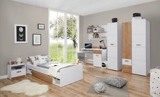 TiCAA Jugendzimmer Lori 6-teilig weiß NEU