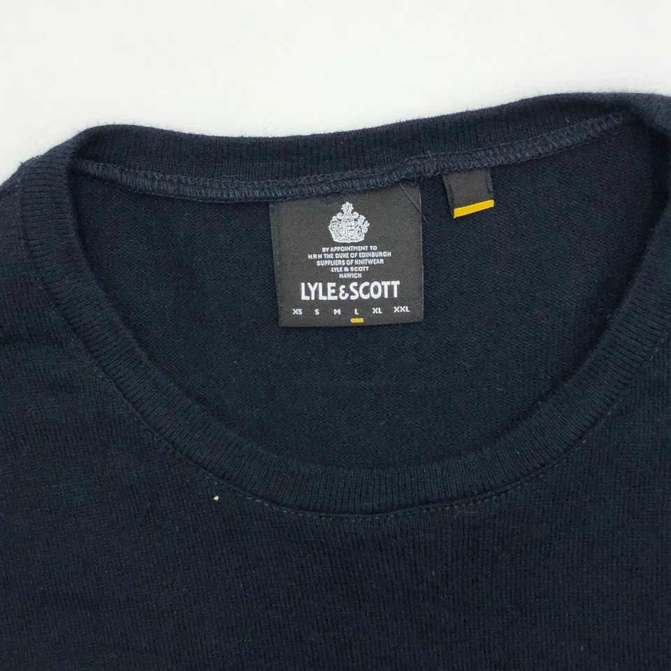 LYLE & SCOTT Men 15% Wool Slim Fit Crew Neck Jumper Pullover Sweater Size L - Image 4 of 4