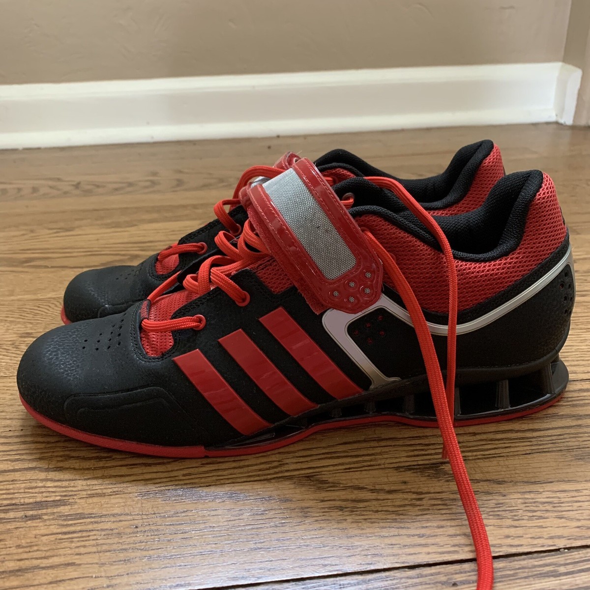 Adidas Adipower Black And Red Size 12 Weightlifting Shoes | eBay