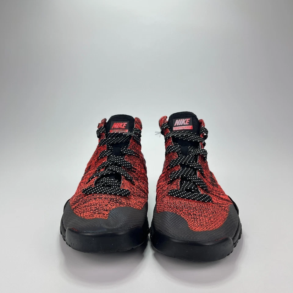 Nike Flyknit Trnr Chukka Fsb Bright Crimson Black Sequoia Shoes Women's Size 7.5 - Image 3 of 4