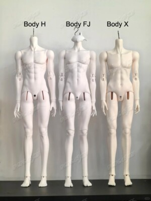 HeHeBJD 1/4 doll's body only, muscular, tall , without head , Resin Toys present