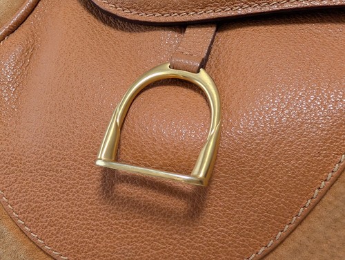 *Rare* GUCCI Saddle Backpack Suede Leathe Brown Vintage Authentic - Picture 8 of 24