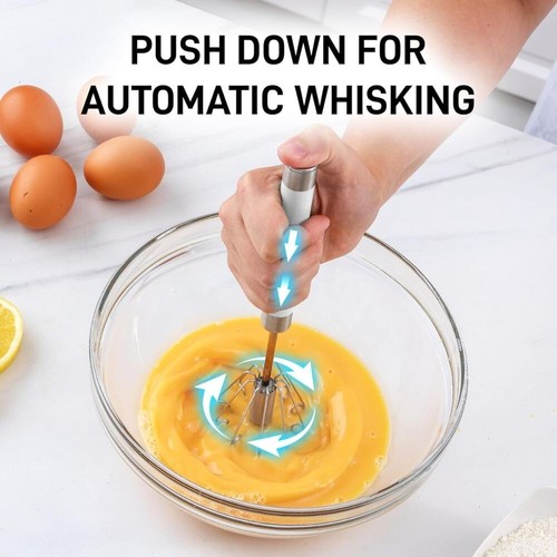 Zulay Egg Beater Whisk - Push Whisk for Cooking - 第 31/41 張圖片